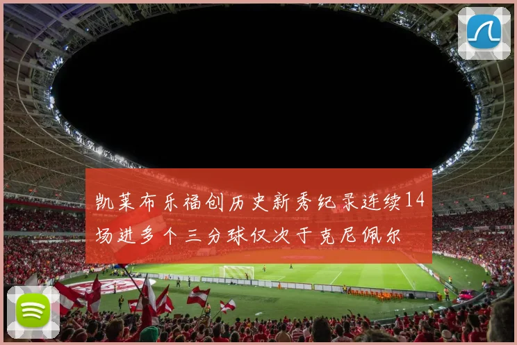 凯莱布乐福创历史新秀纪录连续14场进多个三分球仅次于克尼佩尔